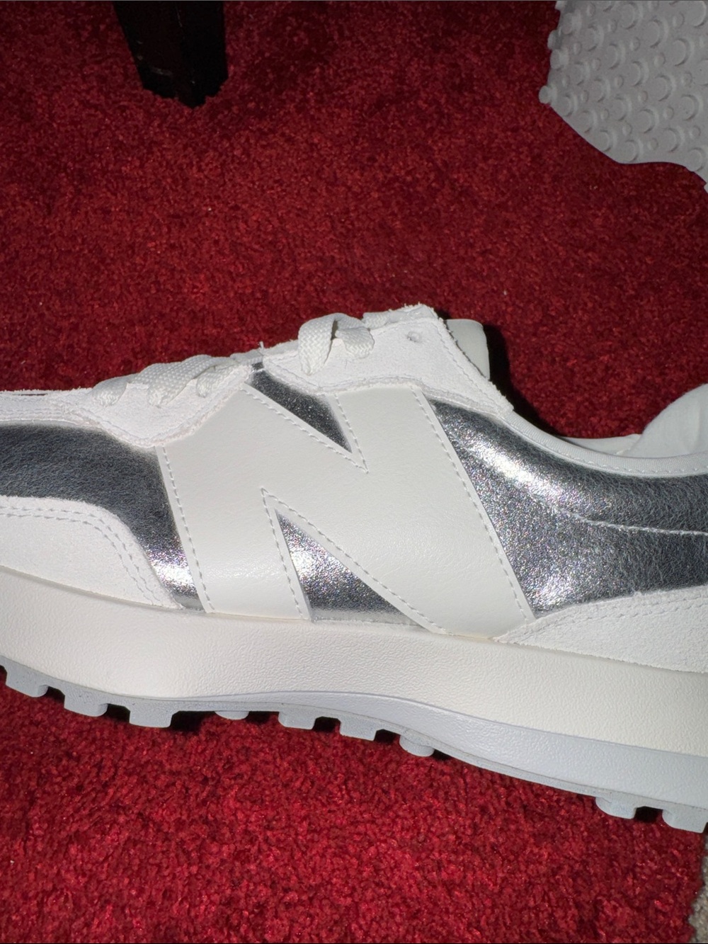 NEW BALANCE 327 ~ “SILVER METALLIC SEA SALT” - Picture 12 of 13